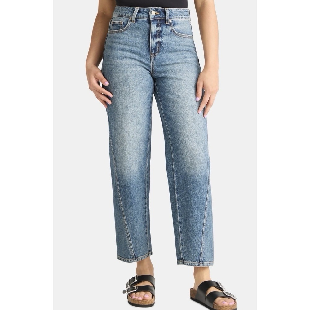 Time and Tru – Women's High-Rise Barrel Jeans – 26.5" Inseam – Size 16 – NWT